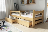 Detská posteľ prízemná Alis DP 018 - Borovica, 80x200 Posteľ dzieciece prízemná Alis - 80x200 / Borovica