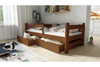 Detská posteľ prízemná Alis DP 018 Certyfikat Posteľ dziciece drewniane lakierowane