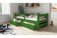 Detská posteľ prízemná Alis DP 018 Certyfikat Zelené Posteľ drewniane