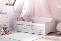 Detská posteľ jednolôžková Ellie biely Posteľ do izby dzieciecego