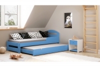 Posteľ Wiki II s výsuvným extra lôžkom   Detská posteľ Wiki II prízemná výsuvna - Farba Modrý