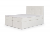 Boxspring posteľ Alvares 160x200 Ekokoža Soft 017  - výpredaj posteľ z wysokim wezglowiem 