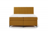 Boxspring posteľ Atero 160x200 - výpredaj Žlté posteľ kontynnetalne z materacem i topperem 