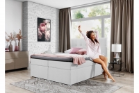 Boxspring posteľ Nerino 160x200 - výpredaj biale posteľ do  spálňa  