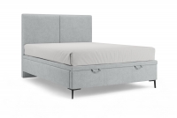 Boxspring posteľ Lektis 140x200 S vnútorným úložným priestorom- popielata látka ľahkočistiaca Maya 20 / nožičky kovové čierny Boxspring posteľ Lektis 140x200 S vnútorným úložným priestorom- popielata látka ľahkočistiaca Maya 20 / nožičky kovové čierny