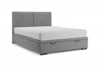 Boxspring posteľ Lektis 160x200 S vnútorným úložným priestorom- šedá látka ľahkočistiaca Maya 18 / nožičky drevená Venge Boxspring posteľ Lektis 160x200 S vnútorným úložným priestorom- šedá látka ľahkočistiaca Maya 18 / nožičky drevená Venge