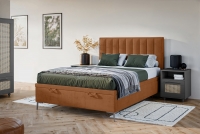 Boxspring posteľ Misel 140x200 S vnútorným úložným priestorom- červený zamat Magic Velvet 2213 / nožičky srebrne Boxspring posteľ Misel 140x200 S vnútorným úložným priestorom- červený zamat Magic Velvet 2213 / nožičky srebrne