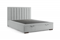 Boxspring posteľ Misel 140x200 S vnútorným úložným priestorom- šedý zamat Magic Velvet 2240 / nožičky Venge Boxspring posteľ Misel 140x200 S vnútorným úložným priestorom- šedý zamat Magic Velvet 2240 / nožičky Venge