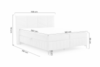 Pat boxspring Penia 160x200 cu spațiu de depozitare - catifea gri hidrofobă Element 23 Pat Boxspring  Penia 160x200 cu spațiu de depozitare - gri catifea hidrofobă Element 23