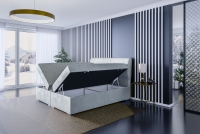 Boxspring posteľ s úložným priestorom Lunara - 140x200  Boxspring posteľ s úložným priestorom Lanara - 140x200 