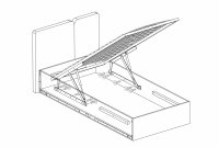 Ifjúsági ágy Luca 13 - 90x200 - homokbézs Lozko mlodziezowe Luca 13 - 90x200 - dab piaskowy