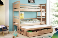 Poschodová posteľ Pinoki 3-osobová PPV 002 Certifikát posteľ pietrowe bezpieczne