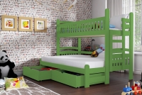 Poschodová posteľ Ania Maxi 90 x 200 Certifikát Posteľ poschodová Zelená