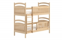 Dřevěná patrová postel Amely - Barva Borovice, rozměr 90x180 Postel patrová  drewniane Amely se zásuvkami - 90x180 / borovice 