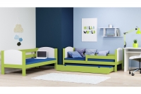 Postel patrová dřevěná Feliks II do 3 os. postel w barevným odstínu zielonym