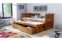 Detská posteľ Swen s výsuvným lôžkom DPV 002 Certifikát Posteľ sosnowe