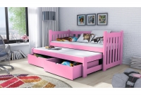 Detská posteľ Swen s výsuvným lôžkom DPV 002 Certifikát posteľ rozowe
