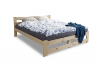 Postel do ložnice dřevěná 180x200 Garifik E3  postel do ložnice z wysokimi nozkami 