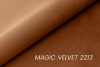 Posteľ čalouněné Misel 140x200 - červený zamat Magic Velvet 2213 / nožičky čierny  Posteľ čalouněné Misel 140x200 - červený zamat Magic Velvet 2213 / nožičky čierny 