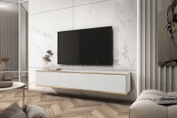 závesná TV skrinka Lurona 175 cm - Biely závesná TV skrinka Lurona 175 cm - Biely - vizualizácia