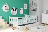 Dětská postel s výsuvnou zásuvkou Marinella 80-160 - Bílý  Dětská postel 