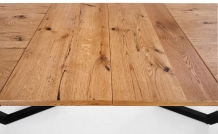 MASSIVE stůl rozkládací - Světlý dub/Černý massive stůl rozkládací - Světlý dub/Černý