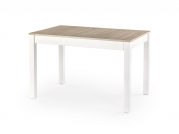 Rozkladací stôl MAURYCY 118-158x75 cm - dub sonoma / biela maurycy Stôl Farba Dub sonoma / Biely