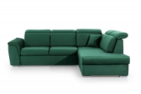 Canapea de colț cu funcție de dormit Milanos L II Dreapta - Verde Monolit 37 Rohová sedací souprava Milanos 
