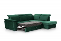 Canapea de colț cu funcție de dormit Milanos L II Dreapta - Verde Monolit 37 Rohová sedací souprava Milanos 
