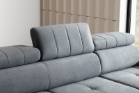 Canapea de colț cu funcție de dormit Modeno Mini  Rohová sedací souprava Modeno Mini cu matlasare na regulowanych zaglowkach 