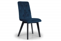židle čalouněné Modern 5 na drewnianych nogach - Námořnická modrá Salvador 05 / černé Nohy granatowe židle n aczarnych nogach