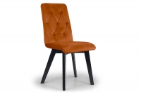 židle čalouněné Modern 5 na drewnianych nogach - Oranžový Salvador 14 / černé Nohy pomaranczowe židle n aczarnych nogach