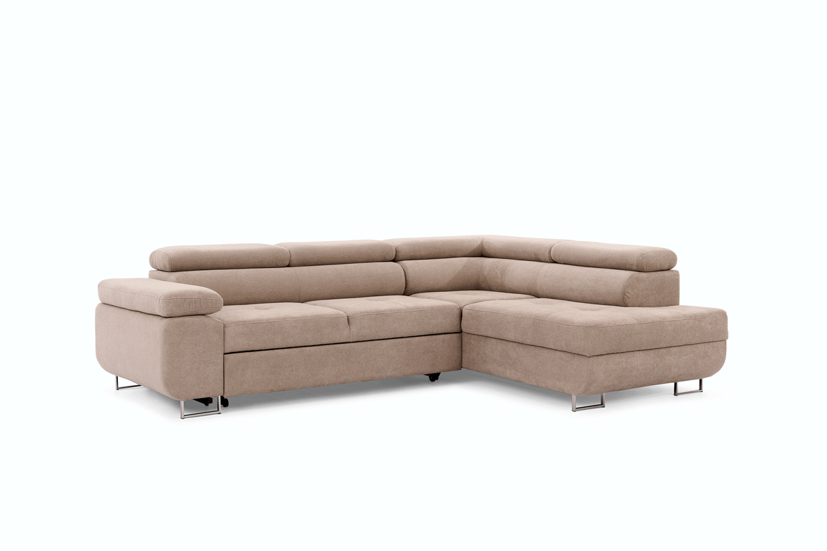 Rohová sedacia súprava Annabelle L - chrómové nožičky Rohová sedacia súprava Annabelle L s funkciou spánku - nožičky chromowane 