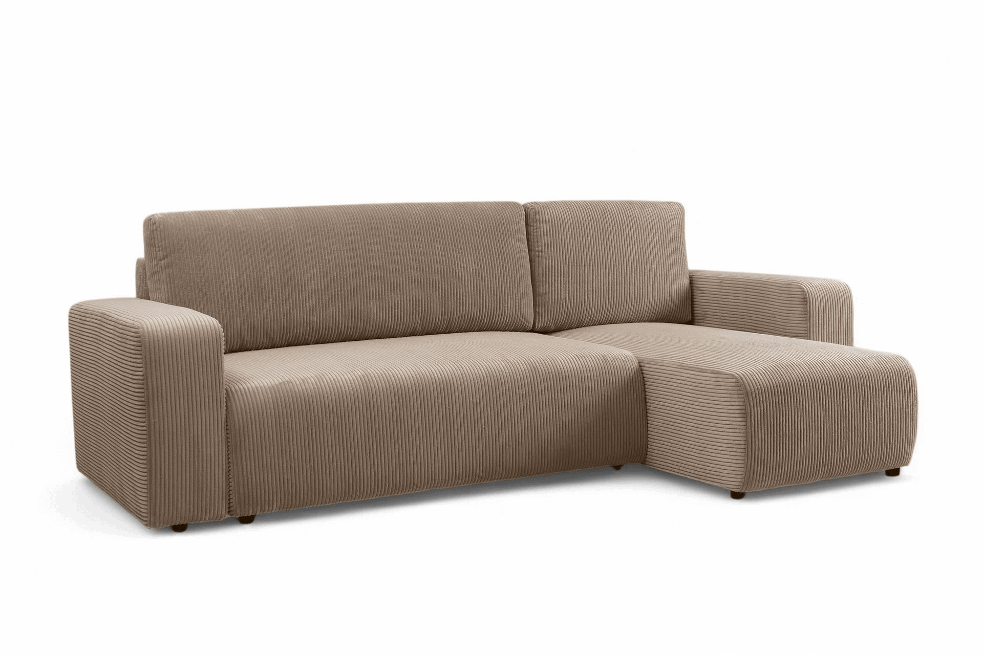 Rozkládací rohová sedací souprava Avia Mini - hnědá Lincoln 17 Rohová sedací souprava Avia Mini rozkládací uniwersalny prawo/levá - hnědá manšestr Lincoln 17