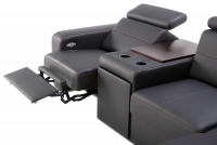 Rohová sedacia súprava Basic Relax II - Koža Rohová sedacia súprava ze Stôlikiem 