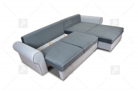 Rohová sedacia súprava Deluxe s funkciou spania - Bestseller 2021 Vnútorný úložný priestor na posteľnú bielizeň