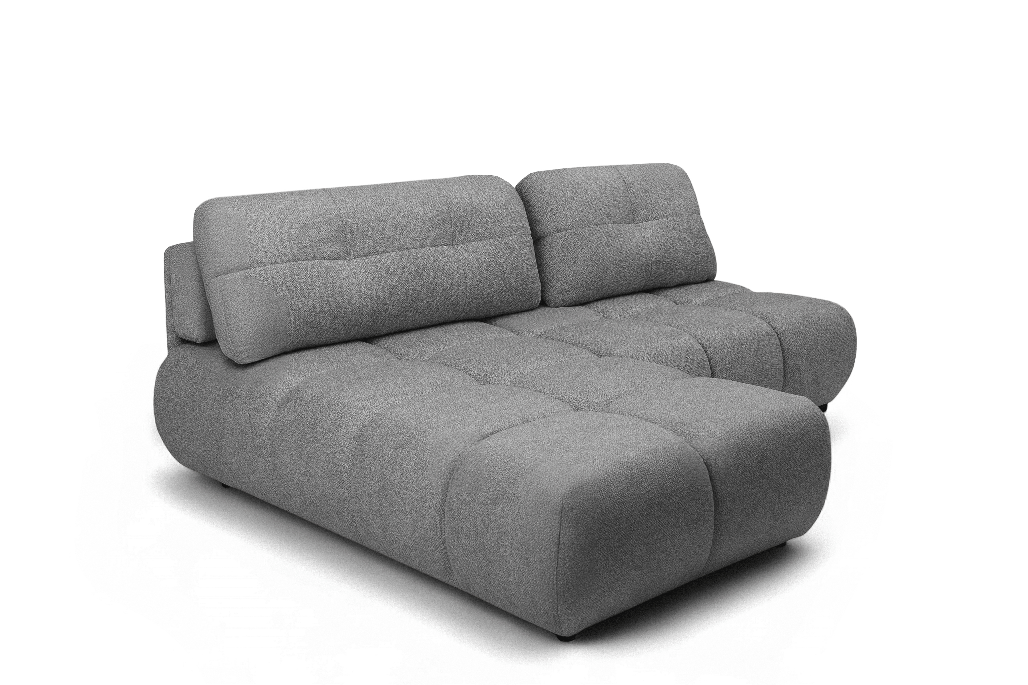 Rohová sedačka Lerio ľavostranná s rozkladom na spanie - svetlosivá hydrofóbna látka Blur 18 Rohová sedacia súprava Lerio Ľavá strana s funkciou spánku - jasno šedá dzianina Blur 18