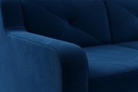 Canapea de colț Laksaro dreapta cu funcție de dormit - albastru catifea Trinity 31 Naroznik prawostronny z funkcja de dormit Laksaro - albastru catifea Trinity 31