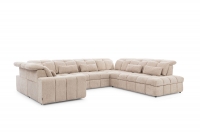 Set canapea colțar cu scaun extensibil electric Magnelio U Set canapea coltar cu spatar confortabil