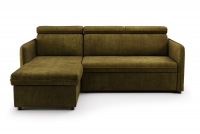 Barcelia Mini kanapéágy, alvó funkcióval - Enjoy New 41 vízlepergető zöld szövet Naroznik z funkcja spania Barcelia Mini - zöld Szövet hydrofobowa Enjoy New 41