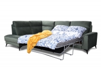 Rohová sedací souprava s funkcí spaní a úložným prostorem Legato 1HT/BK-TE-3F Rohová sedací souprava do obývacího pokoje