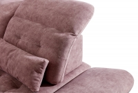 Set de canapea de colț cu funcție de dormit Majores Mini Canapea de colț roz cu spătar confortabil