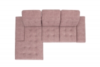 Set de canapea de colț cu funcție de dormit Majores Mini Canapea de colț roz cu matlasare pe scaun