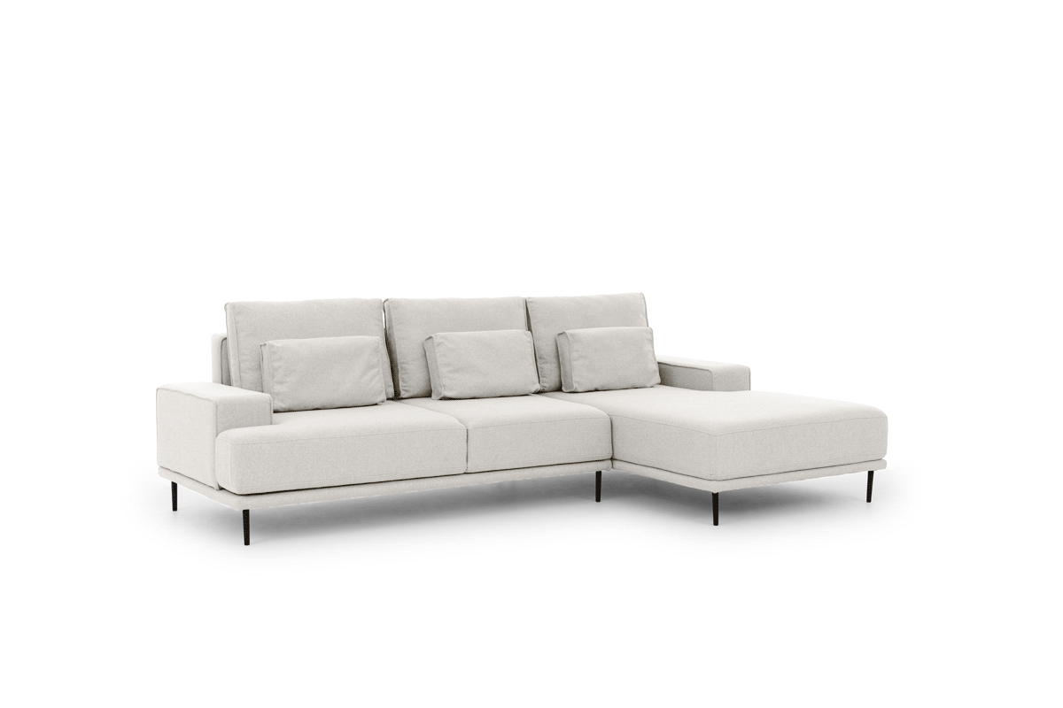 Moderná Rozkladacia rohová sedacia súprava Nicole Mini Rohová sedacia súprava s funkciou spánku Nicole Mini