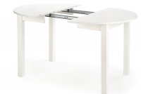 Rozkládací stůl Neryt kulatý 102-142 cm - bílá Bílý rozkladany Stůl