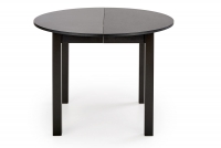 Rozkládací stůl Neryt kulatý 102-142 cm - černá okragly Černý Stůl