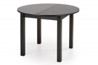 Rozkládací stůl Neryt kulatý 102-142 cm - černá Černý Stůl