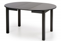 Rozkládací stůl Neryt kulatý 102-142 cm - černá Černý rozkladany Stůl