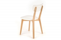 Intia fából készült szék - fehér / bükk lakkozott bukové Židle