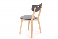 Stolička drevená Intia - Čierny / buk lakierowany Stolička do jedálne